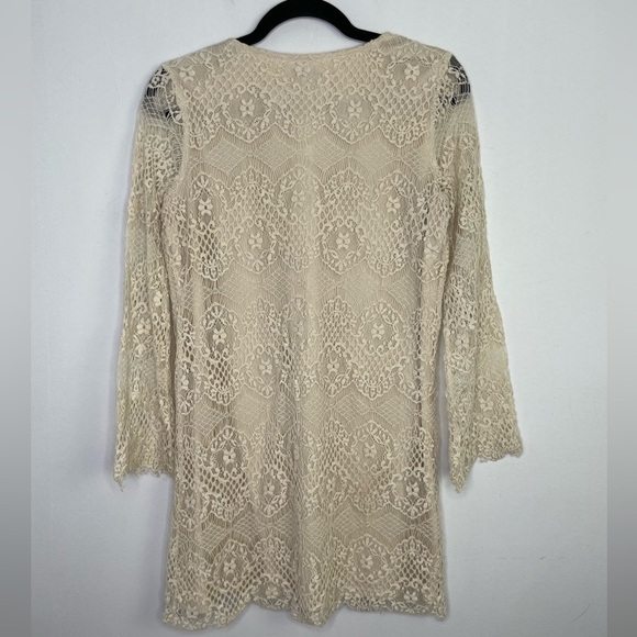 HEARTLOOM lace cream mini dress - Picture 6 of 7